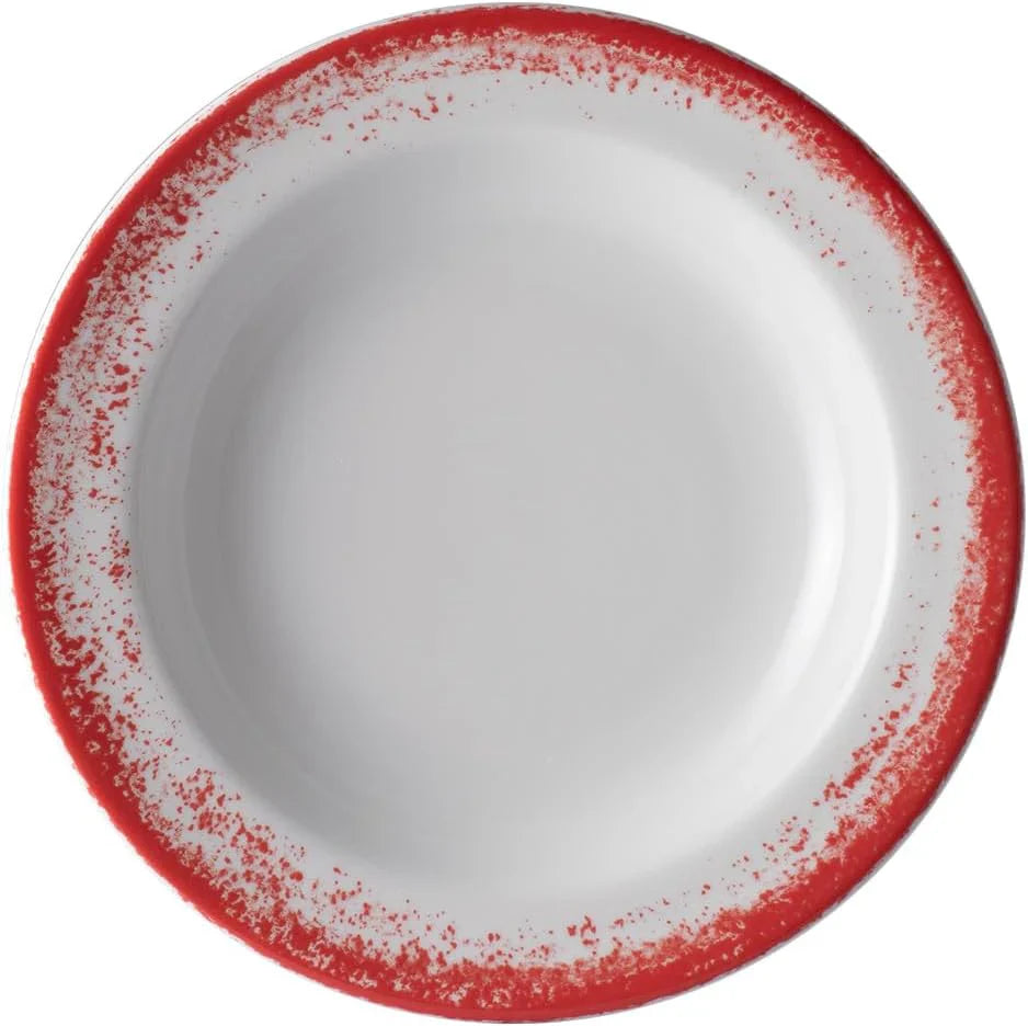 Aparelho de Jantar Decoração Névoa Vermelho 30 Peças