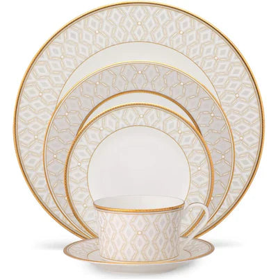 Aparelho de Jantar Porcelana Elegance Chanel 30 Peças