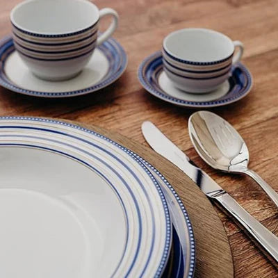 Aparelho de Jantar  Azul Royale Chá e Café - 30 Peças