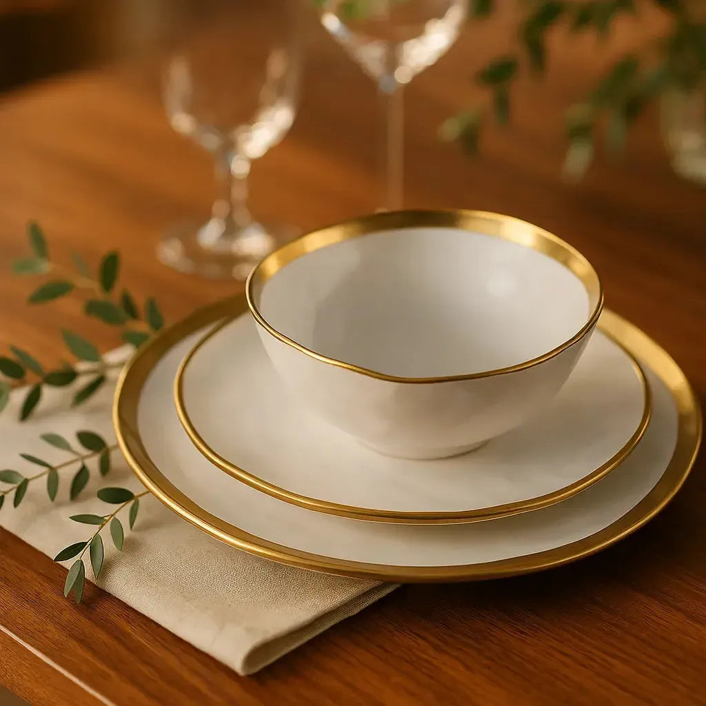 Aparelho de Jantar Porcelana Dubai - 30 Peças / EXCLUSIVO