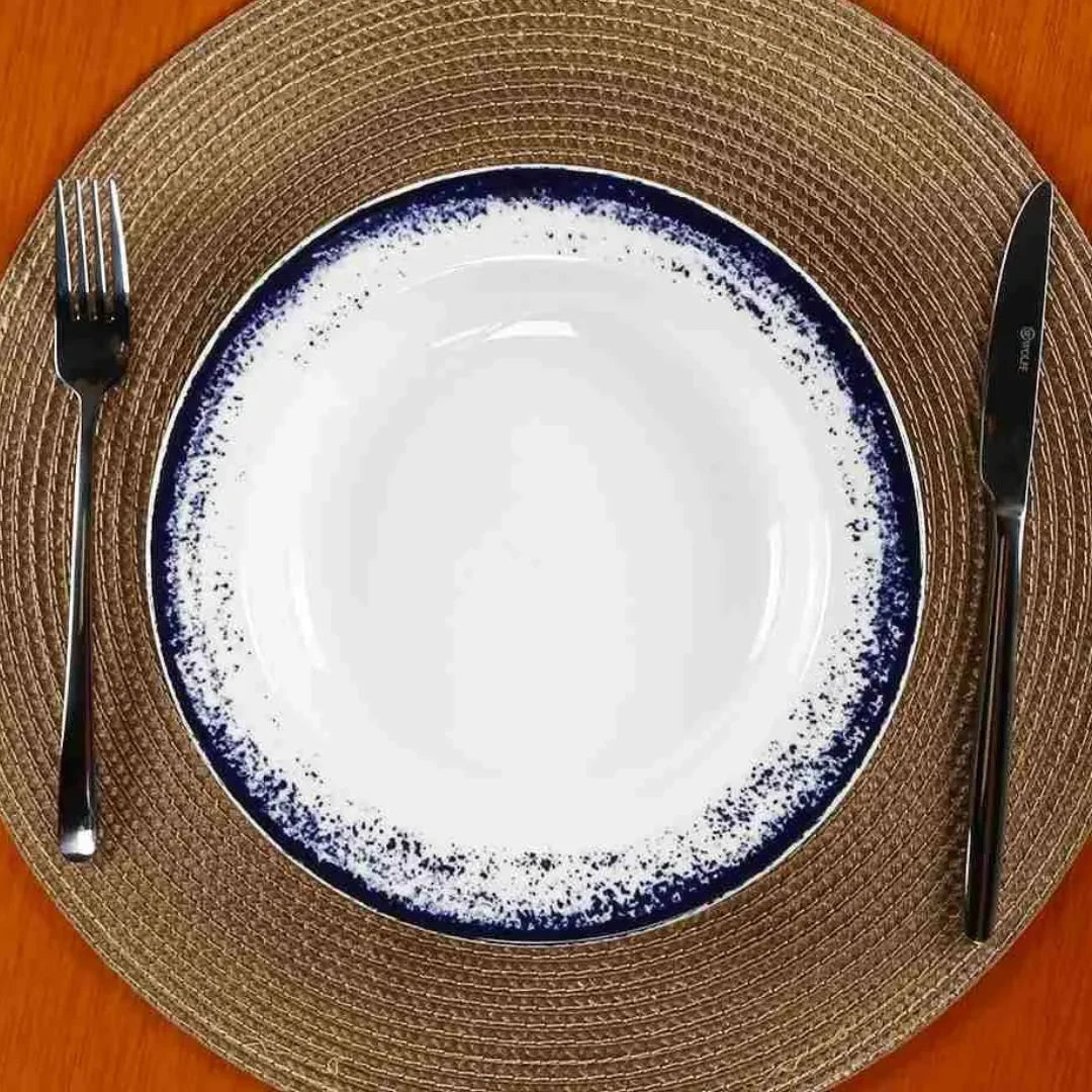 Aparelho de Jantar Decoração Névoa Azul 30 Peças