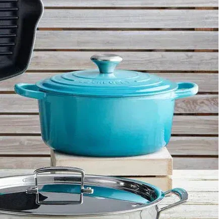 Panela Redonda Signature Azul Caribe 4,2L 24cm